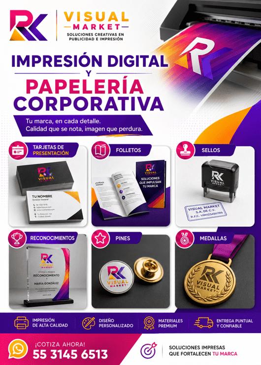 IMPRESIÓN DIGITAL Y PAPELERÍA CORPORATIVA